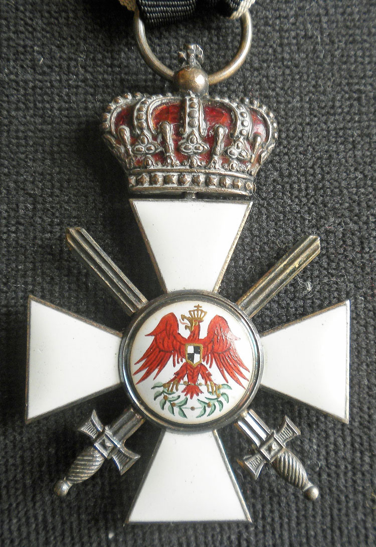 Red Eagle Order 3rd Class with Crown and Swords in Silver gilt